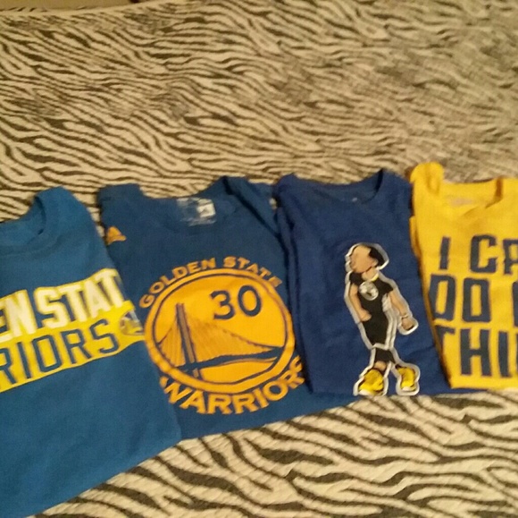 Under Armour Tops - GOLDEN STATE WARRIOR SHIRTS ADULT LARGE